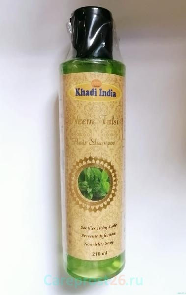 Khadi Шампунь для волос Кхади - Ним и Туласи, 210мл.
