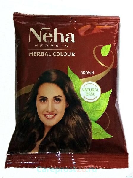 Хна для волос и бровей Neha (Неха) коричневая, 20 гр.