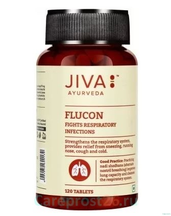Флюкон - противовирусный натуральный фитопрепарат (Flucon), JIVA, 120 таб.